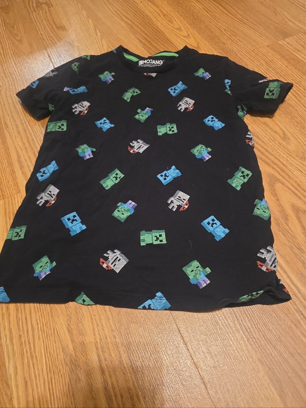 Kids Black Crewneck T-Shirt